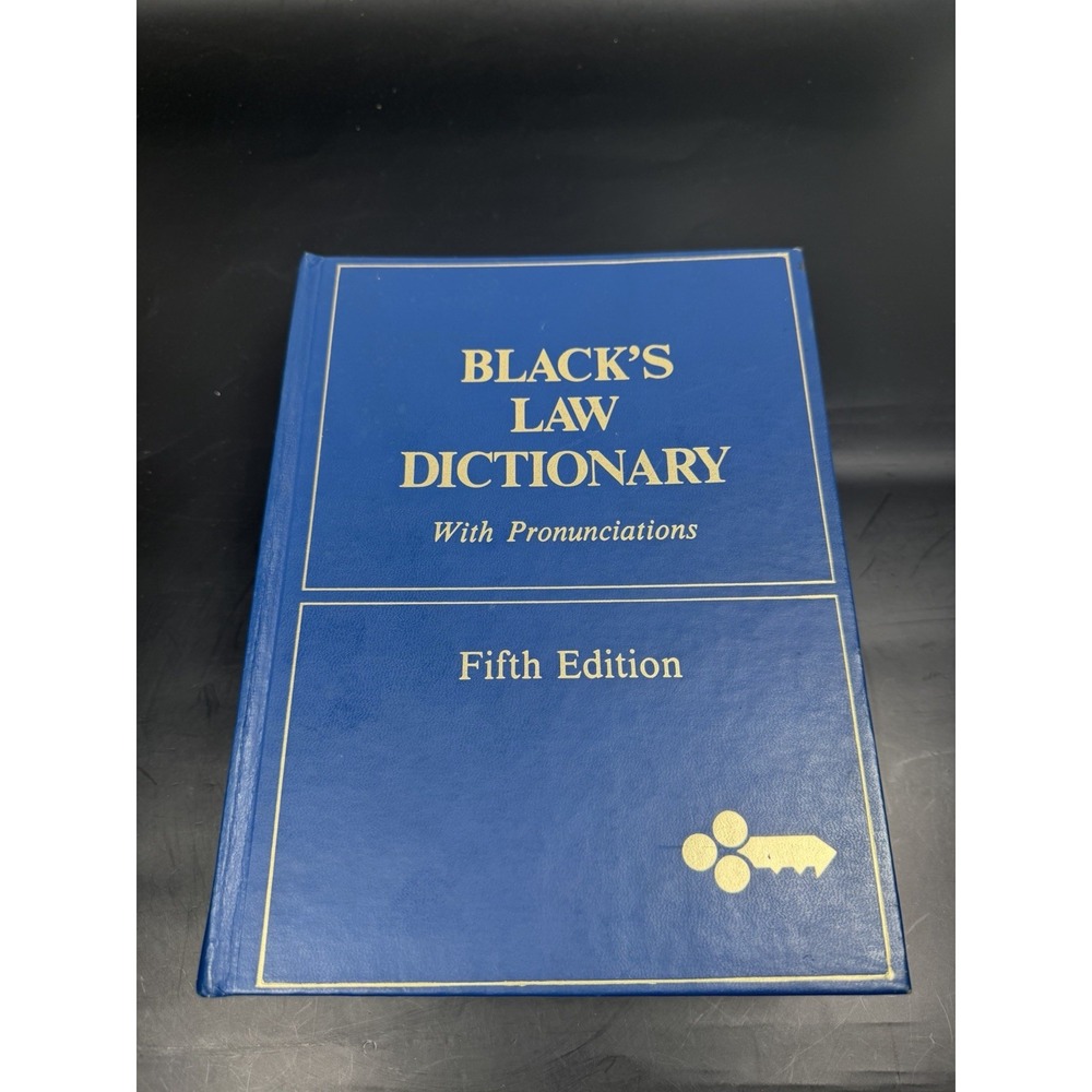 Black's Law Dictionary 5th Edition Hardcover 1979 With Pronunciations Vintage